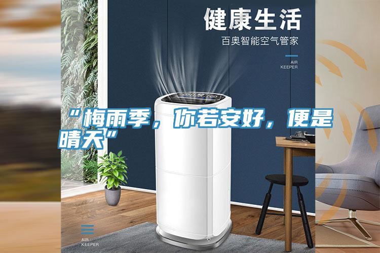 “梅雨季，你若安好，便是晴天”