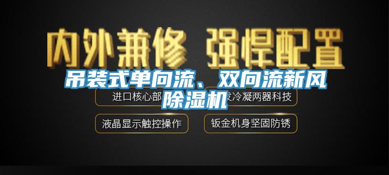 吊裝式單向流、雙向流新風除濕機