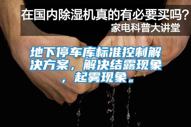 地下停車庫標準控制解決方案，解決結(jié)露現(xiàn)象，起霧現(xiàn)象。