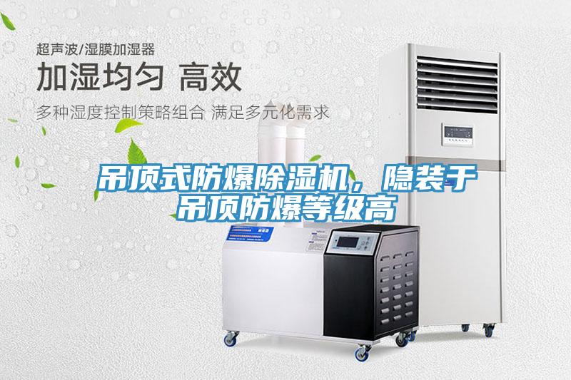 吊頂式防爆除濕機，隱裝于吊頂防爆等級高