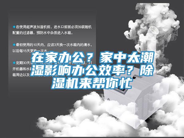 在家辦公？家中太潮濕影響辦公效率？除濕機來幫你忙