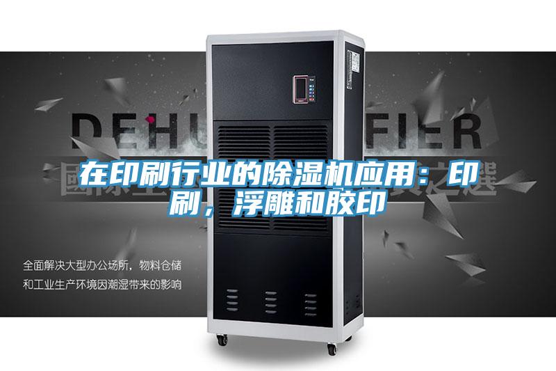在印刷行業(yè)的除濕機應用：印刷，浮雕和膠印