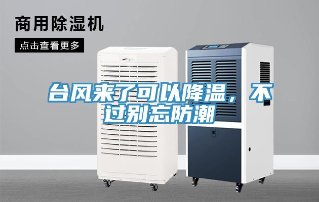 臺(tái)風(fēng)來了可以降溫，不過別忘防潮