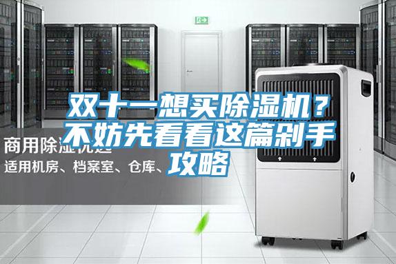 雙十一想買除濕機(jī)？不妨先看看這篇剁手攻略