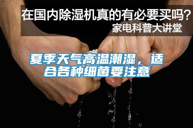 夏季天氣高溫潮濕，適合各種細(xì)菌要注意