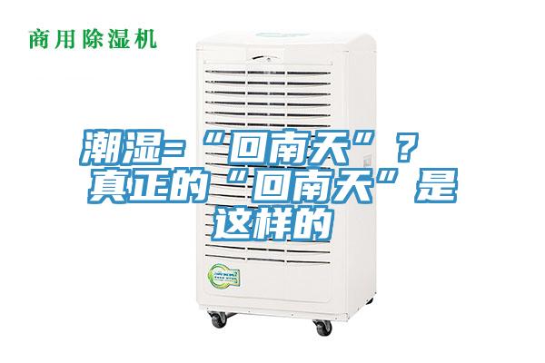 潮濕=“回南天”？ 真正的“回南天”是這樣的