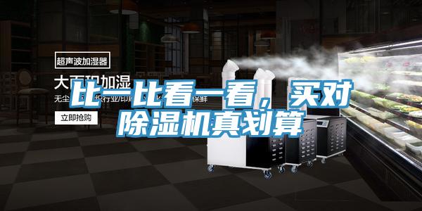 比一比看一看，買對除濕機真劃算