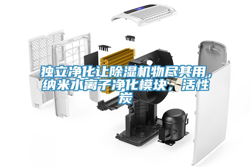獨立凈化讓除濕機(jī)物盡其用，納米水離子凈化模塊，活性炭