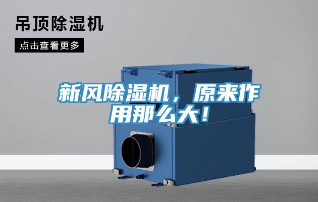 新風(fēng)除濕機(jī)，原來作用那么大！