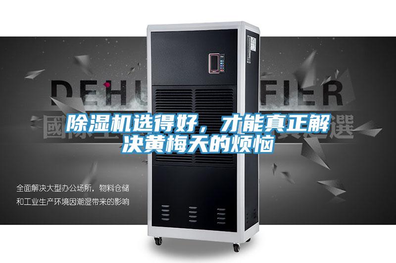 除濕機(jī)選得好，才能真正解決黃梅天的煩惱