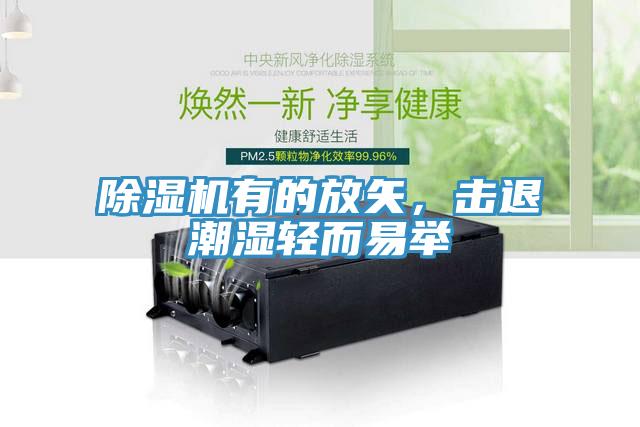 除濕機有的放矢，擊退潮濕輕而易舉