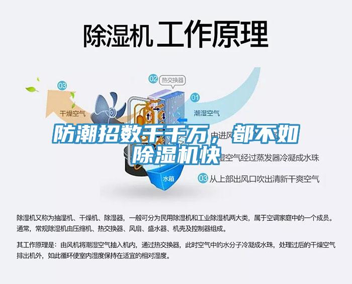 防潮招數(shù)千千萬，都不如除濕機快