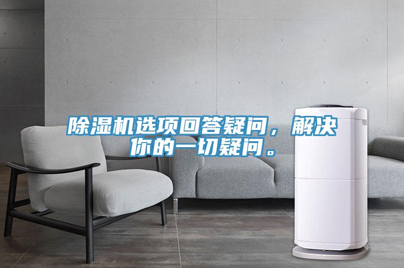 除濕機選項回答疑問，解決你的一切疑問。