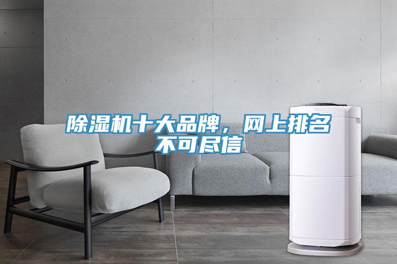 除濕機十大品牌，網上排名不可盡信