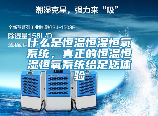 什么是恒溫恒濕恒氧系統(tǒng)，真正的恒溫恒濕恒氧系統(tǒng)給足您體驗