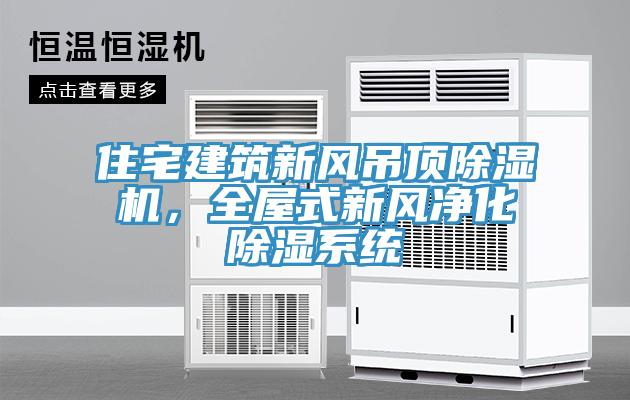 住宅建筑新風吊頂除濕機，全屋式新風凈化除濕系統(tǒng)