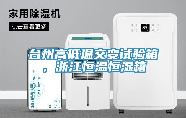 臺(tái)州高低溫交變?cè)囼?yàn)箱，浙江恒溫恒濕箱