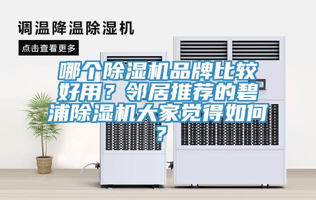 哪個除濕機(jī)品牌比較好用？鄰居推薦的碧浦除濕機(jī)大家覺得如何？