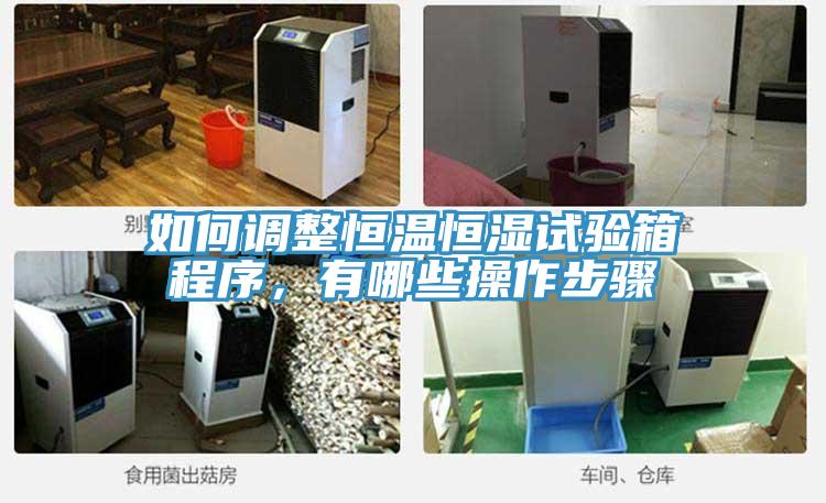 如何調(diào)整恒溫恒濕試驗箱程序，有哪些操作步驟