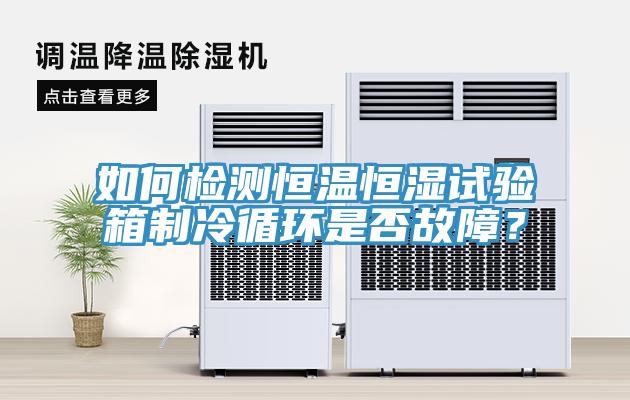 如何檢測(cè)恒溫恒濕試驗(yàn)箱制冷循環(huán)是否故障？