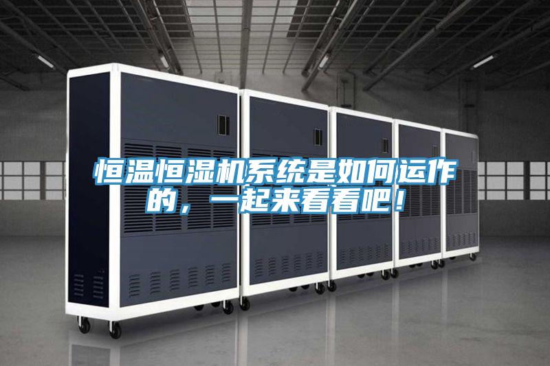 恒溫恒濕機(jī)系統(tǒng)是如何運(yùn)作的，一起來(lái)看看吧！