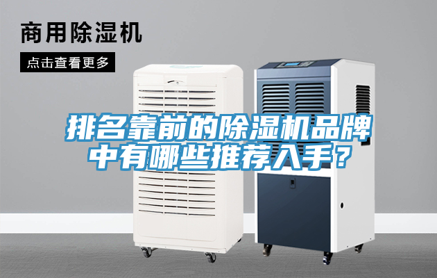 排名靠前的除濕機(jī)品牌中有哪些推薦入手？