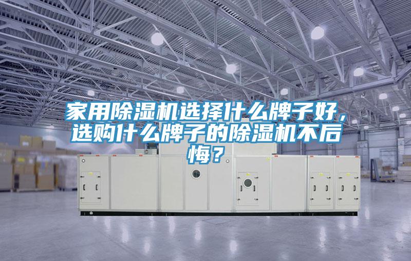 家用除濕機選擇什么牌子好，選購什么牌子的除濕機不后悔？