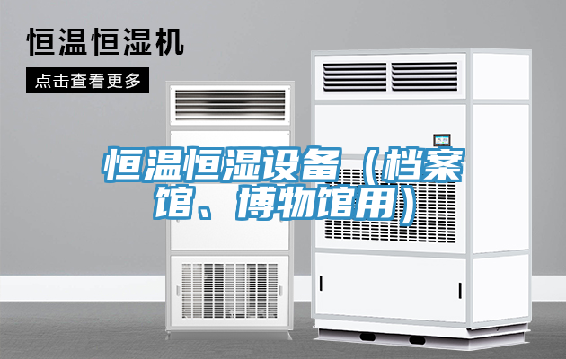 恒溫恒濕設(shè)備（檔案館、博物館用）