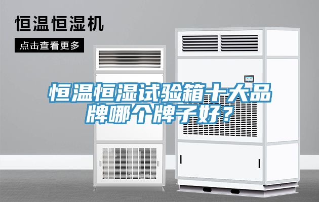 恒溫恒濕試驗(yàn)箱十大品牌哪個(gè)牌子好？