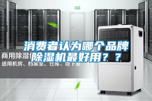 消費者認為哪個品牌除濕機最好用？？