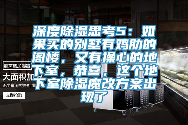 深度除濕思考5：如果買(mǎi)的別墅有雞肋的閣樓，又有操心的地下室，恭喜，這個(gè)地下室除濕魔改方案出現(xiàn)了