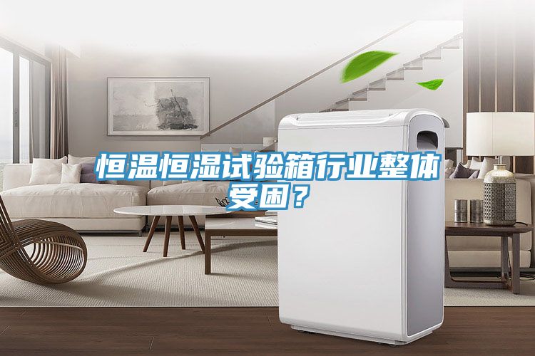恒溫恒濕試驗箱行業(yè)整體受困？