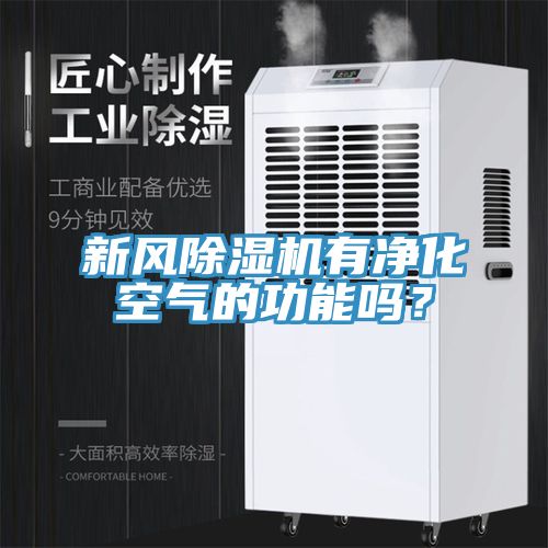 新風(fēng)除濕機有凈化空氣的功能嗎？