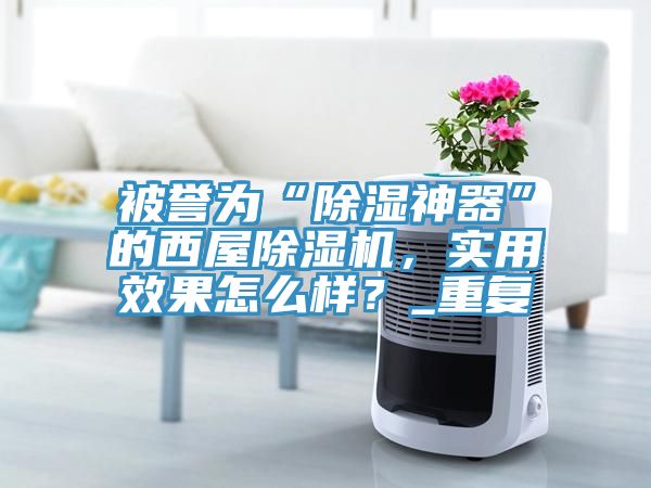 被譽(yù)為“除濕神器”的西屋除濕機(jī)，實(shí)用效果怎么樣？_重復(fù)