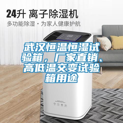 武漢恒溫恒濕試驗(yàn)箱，廠家直銷、高低溫交變試驗(yàn)箱用途