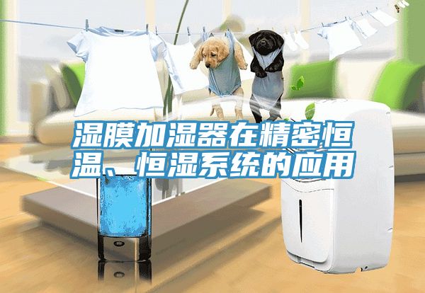 濕膜加濕器在精密恒溫、恒濕系統(tǒng)的應(yīng)用