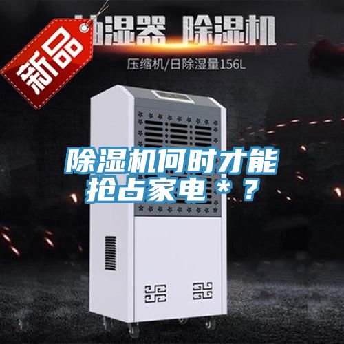 除濕機何時才能搶占家電＊？