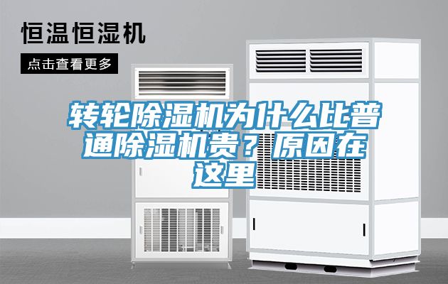 轉(zhuǎn)輪除濕機為什么比普通除濕機貴？原因在這里