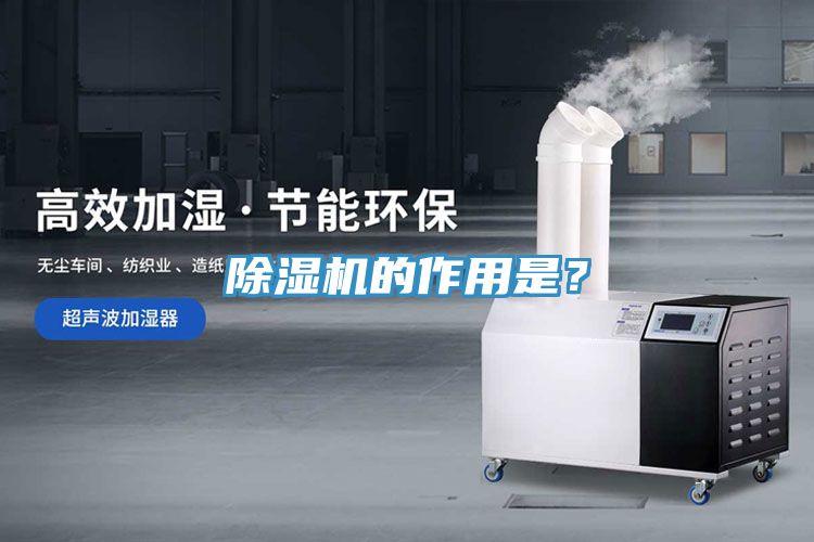 除濕機的作用是？